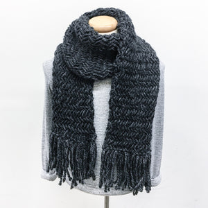 Chunky Herringbone Scarf Knitting Pattern