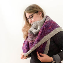 Fuss Free Gradient Triangle Shawl Knitting Pattern