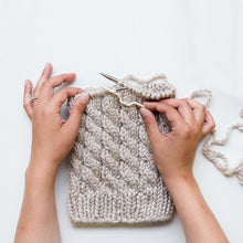 Chunky Cable Hat Knitting Pattern