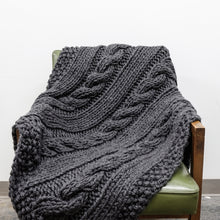 Chunky Cable Blanket Knitting Pattern