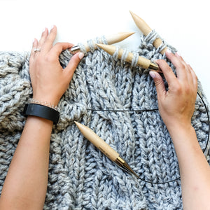 Chunky Cable Blanket Knitting Pattern
