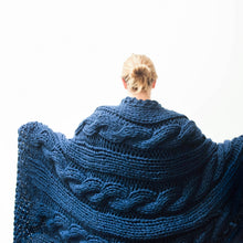 Chunky Cable Blanket Knitting Pattern