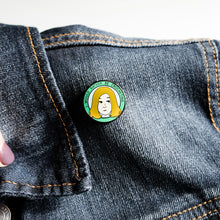 Hard Enamel maker Pin: Crocheting