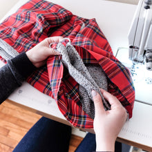 Flannel Circle Scarf Knitting & Sewing Pattern