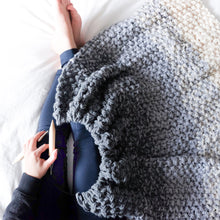 Chunky Gradient Ombre Fade Blanket Knitting Pattern