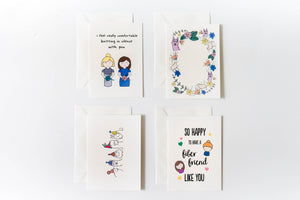 Digital Download: Silent Knitting Fiber Friend Card