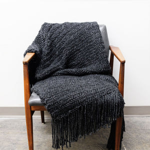 Chunky Herringbone Blanket Knitting Pattern