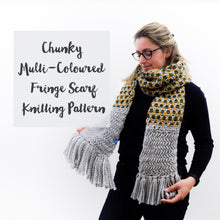 Colourful Textured Scarf Knitting Pattern