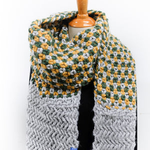 Colourful Textured Scarf Knitting Pattern