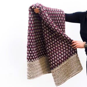 Multi-Strand Colourful Knit Chunky Blanket Pattern
