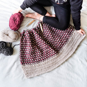 Multi-Strand Colourful Knit Chunky Blanket Pattern