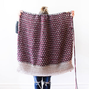 Multi-Strand Colourful Knit Chunky Blanket Pattern
